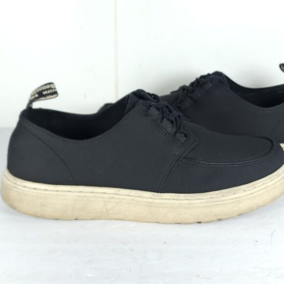 Dr. Martens Men\'s Walden US 10 Black Canvas Lace-Up Casual Oxford Shoes main image 10